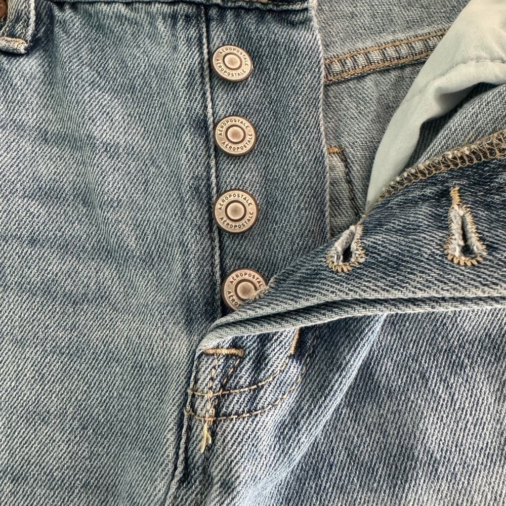 Aeropostale Denim Mini Skirt women’s size 2 Button Fly NWOT - Picture 3 of 8